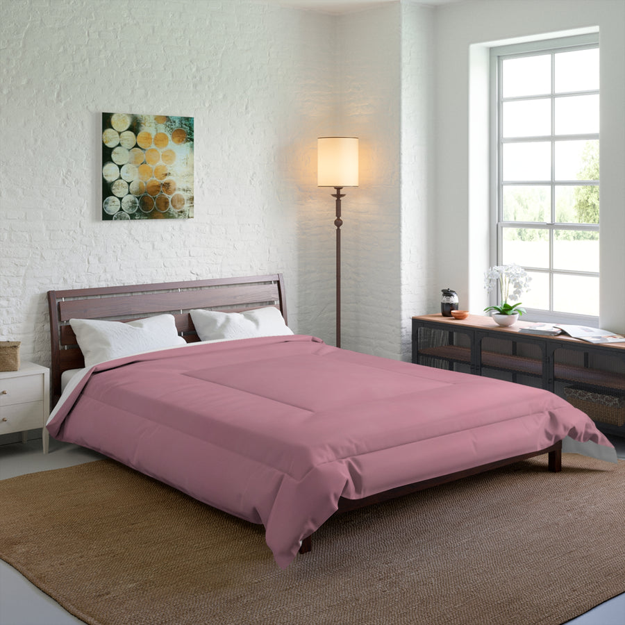 Cozy Blush Pink Comforter for a Serene Bedroom Retreat