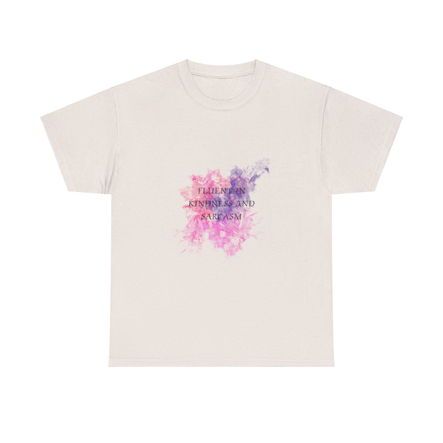 Unisex Heavy Cotton Tee-Fluent in Kindness and Sarcasm