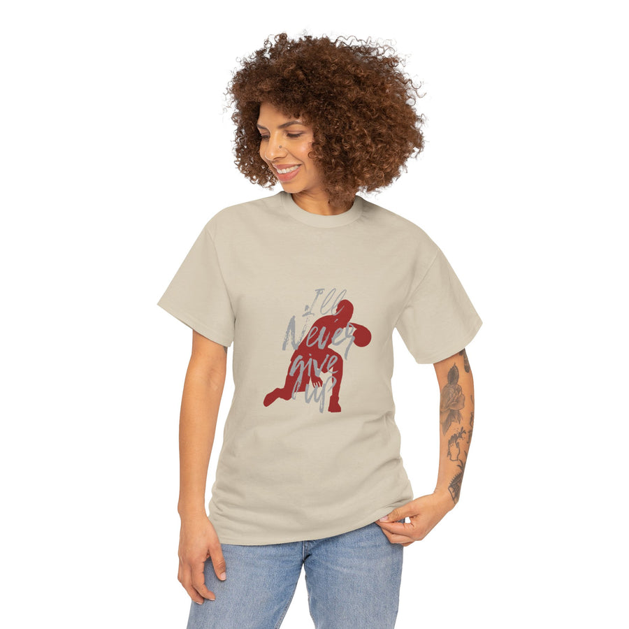Unisex Heavy Cotton Tee- Ill Never Give Up