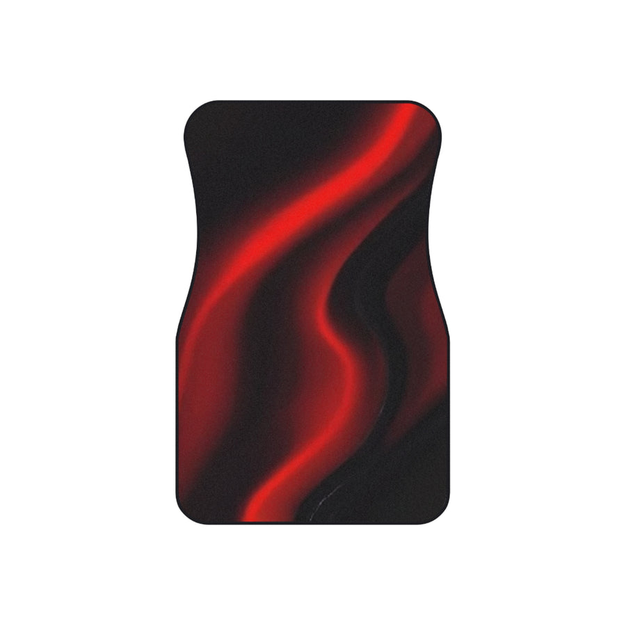 Car Mats (Set of 4) Red & Black