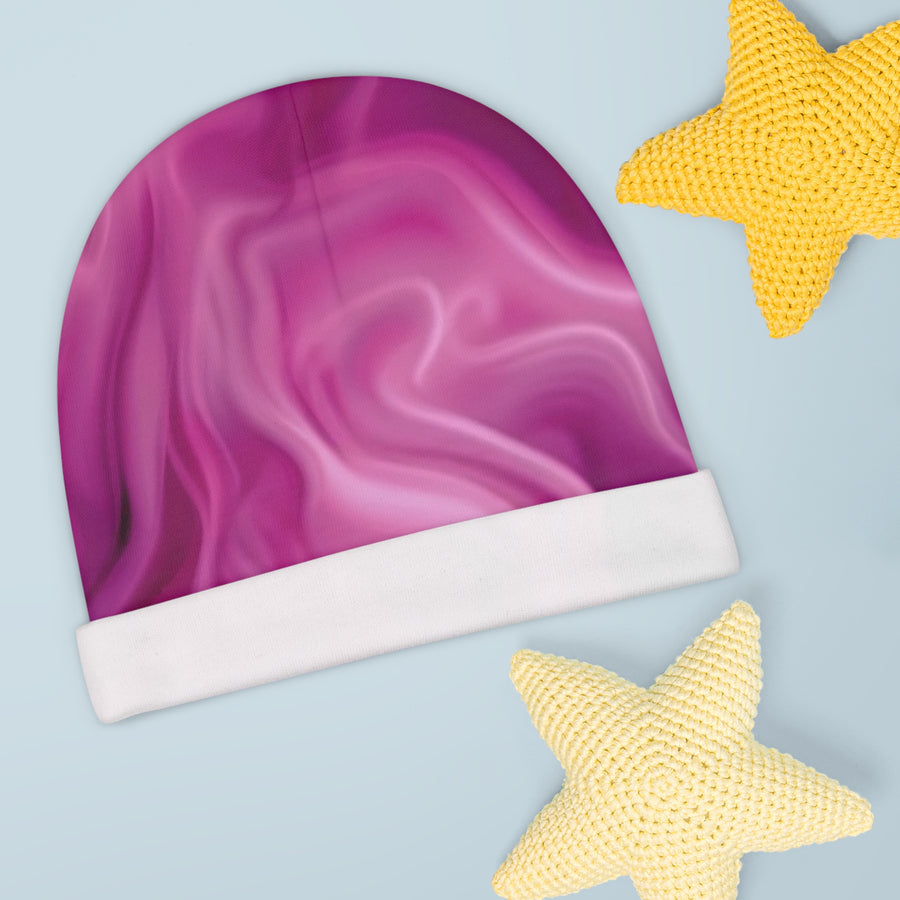 Baby Beanie -Pink and Lilac