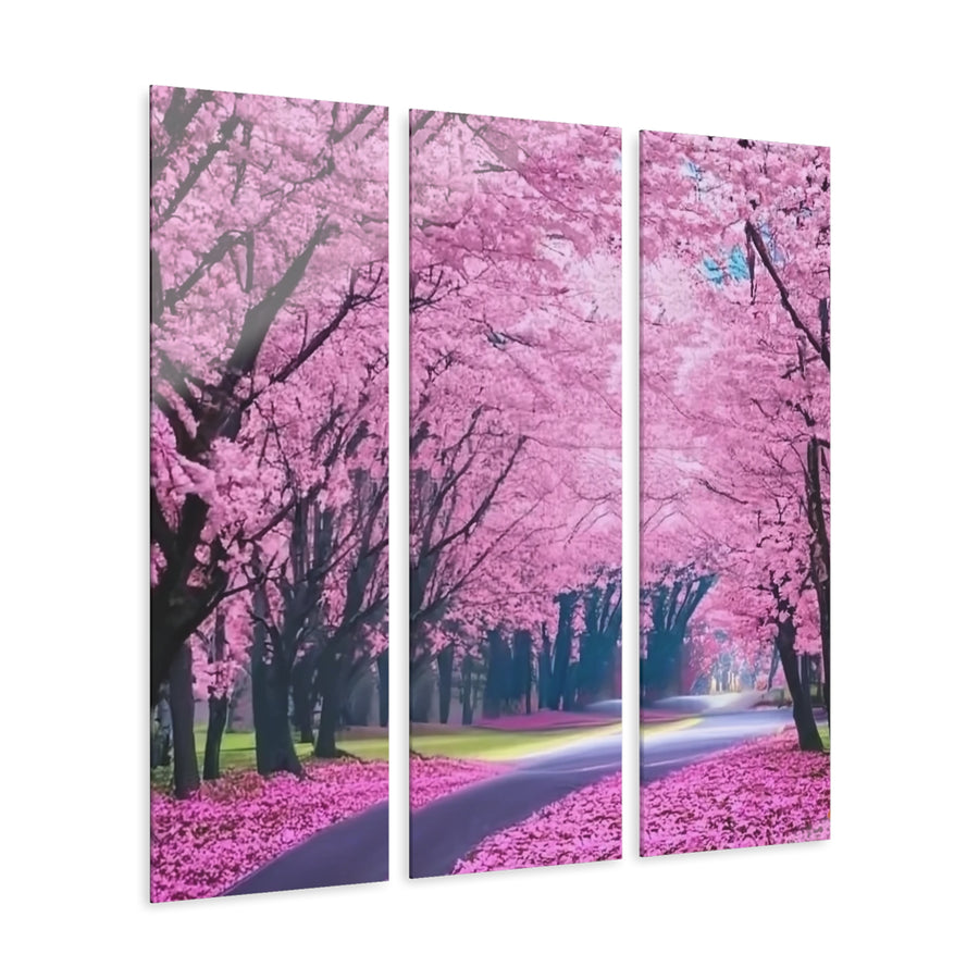 Acrylic Prints (Triptych)-Pink Forest