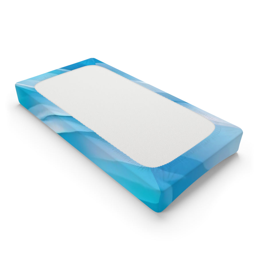 Baby Changing Pad Cover -Blue & White