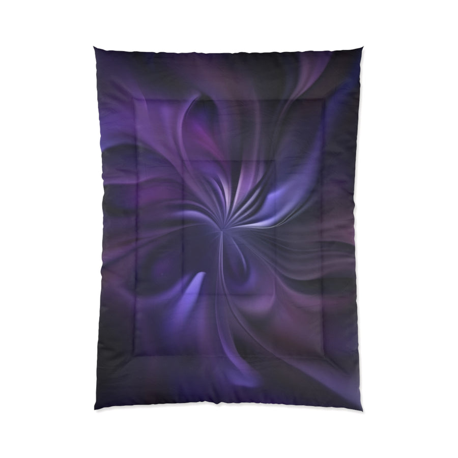 Mystical Purple Swirl Comforter - Cozy & Stylish Bedroom Decor for Relaxation