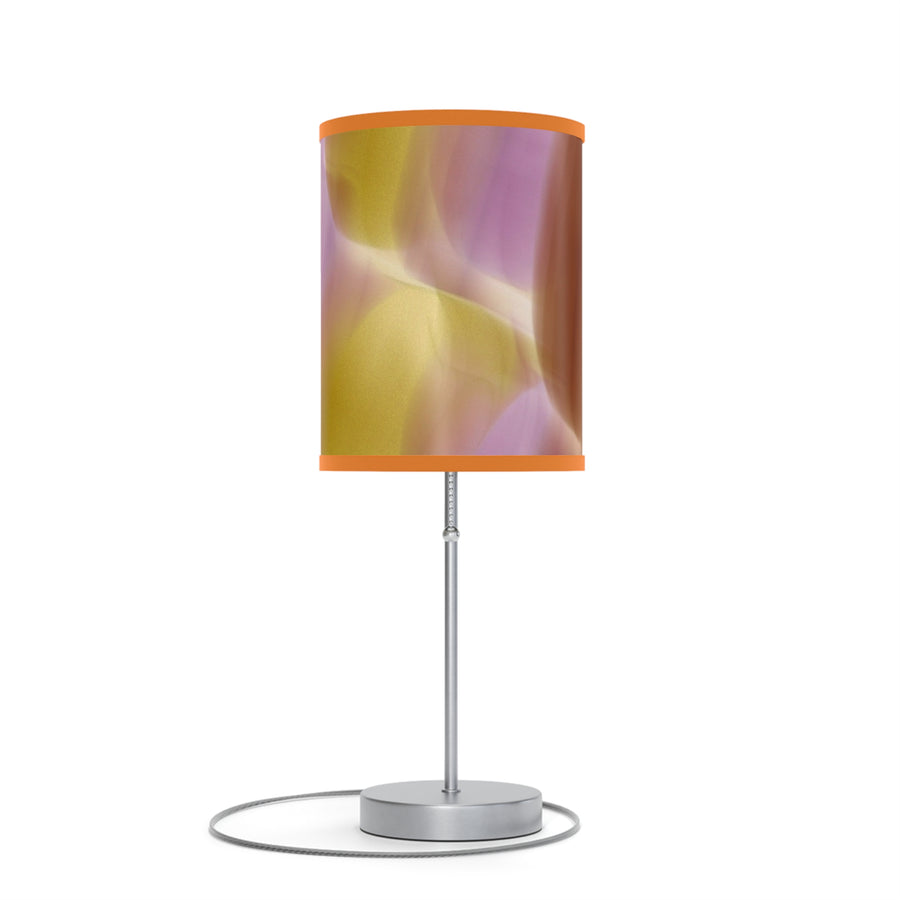 Pink, Orange  Gold Purple Abstract Artistic Table Lamp - Modern Home Decor