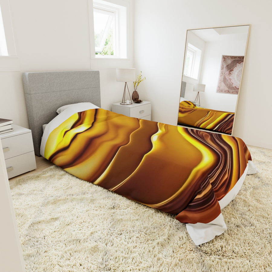 Duvet Cover-Gold