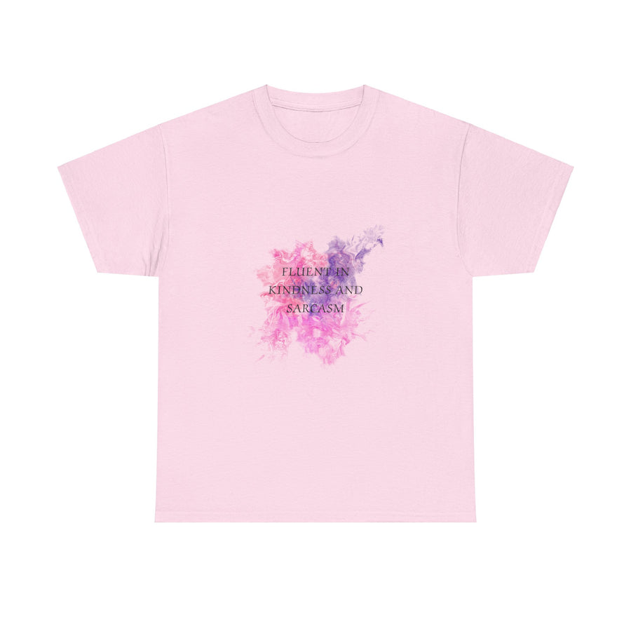 Unisex Heavy Cotton Tee-Fluent in Kindness and Sarcasm
