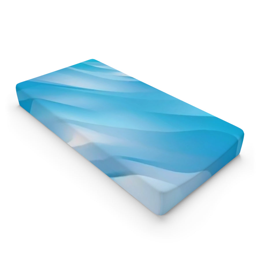 Baby Changing Pad Cover -Blue & White