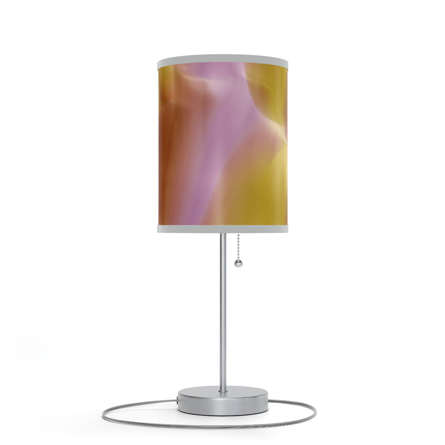 Pink, Orange  Gold Purple Abstract Artistic Table Lamp - Modern Home Decor