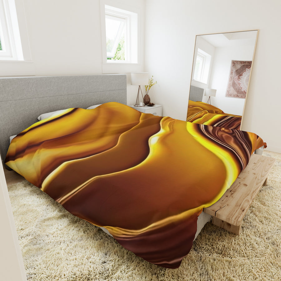 Duvet Cover-Gold