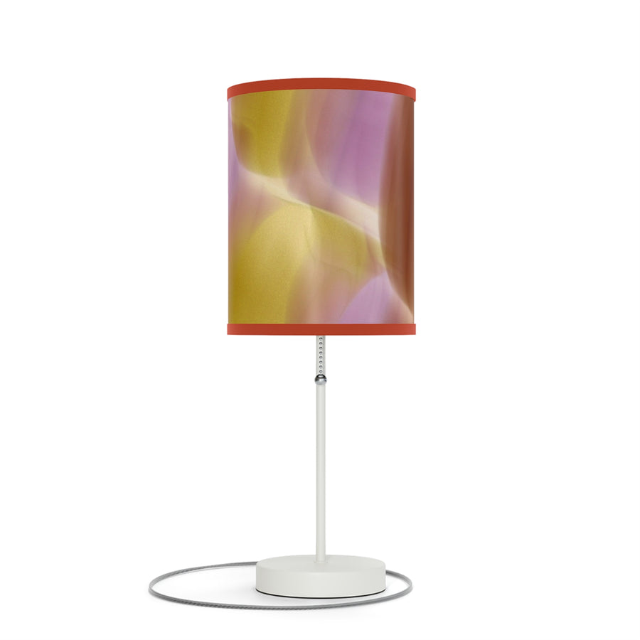 Pink, Orange  Gold Purple Abstract Artistic Table Lamp - Modern Home Decor