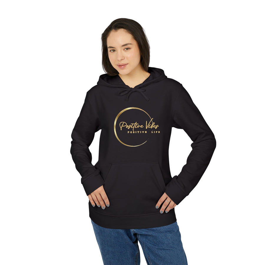 adidas Unisex Fleece Hoodie- Positive vibes