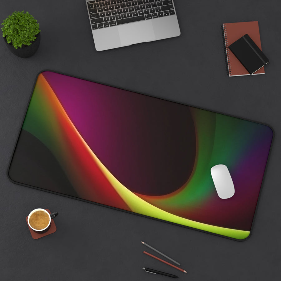 Desk Mat-Green, Gold, & Black
