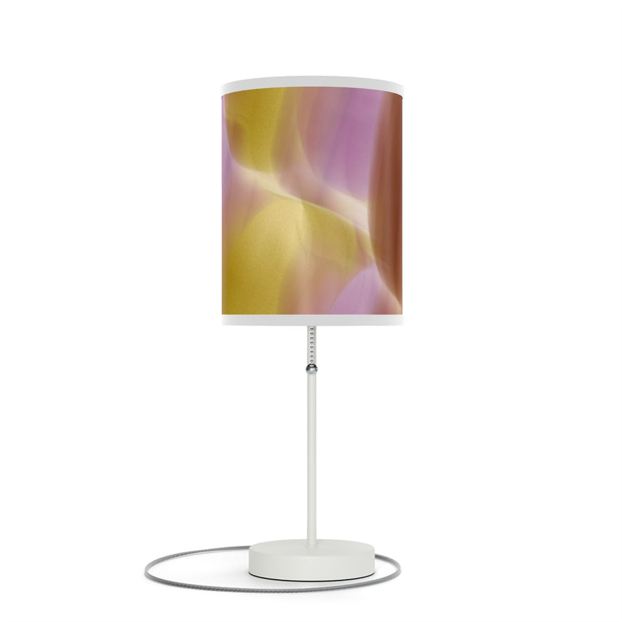Pink, Orange  Gold Purple Abstract Artistic Table Lamp - Modern Home Decor
