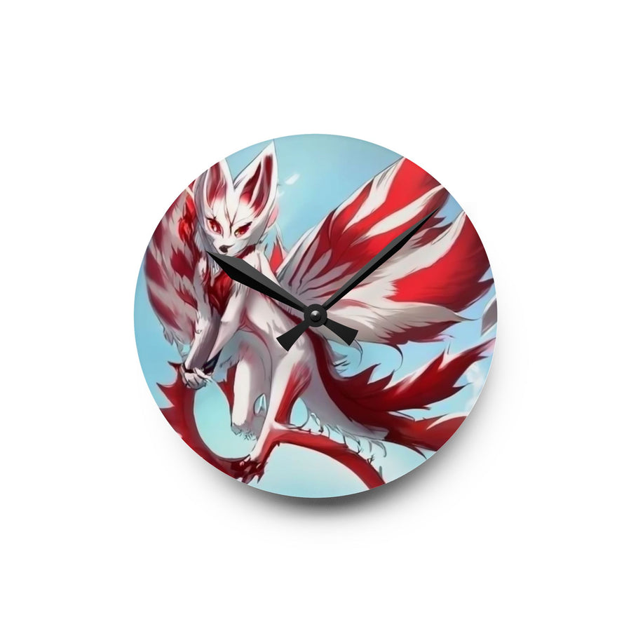 Acrylic Wall Clock-Kitsune