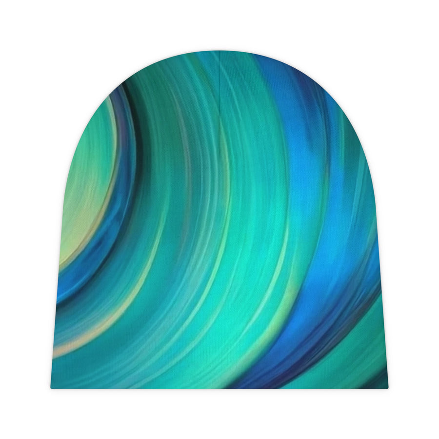 Baby Beanie Blue & Green