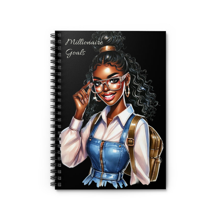 Motivational Spiral Notebook - Millionaire Goals