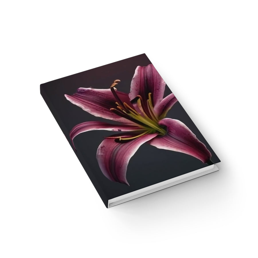 Purple Lily Journal - Ruled Line