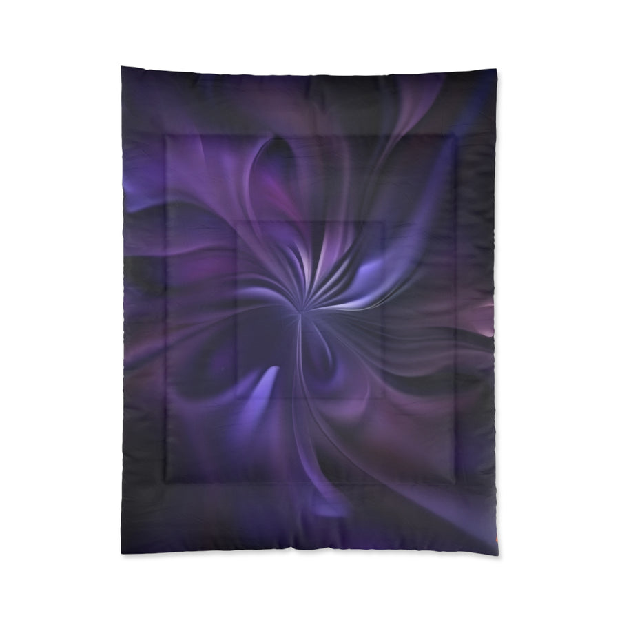 Mystical Purple Swirl Comforter - Cozy & Stylish Bedroom Decor for Relaxation