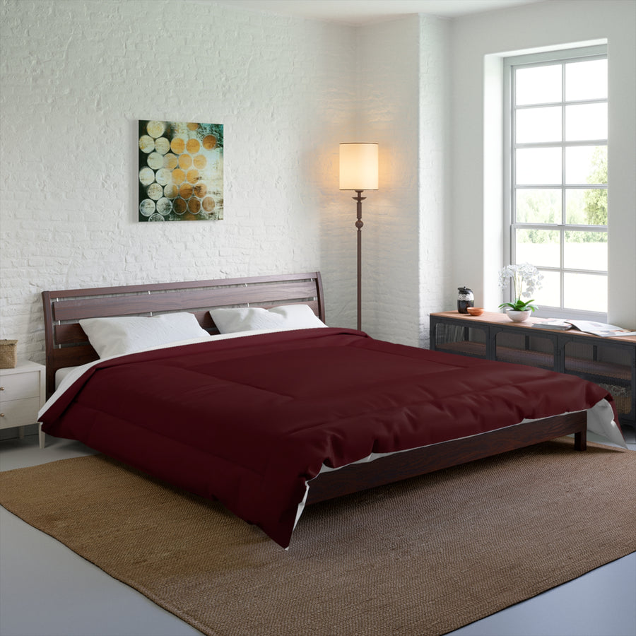 Elegant Burgundy/ Maroon Comforter for Cozy Bedrooms | Soft & Warm Bedding