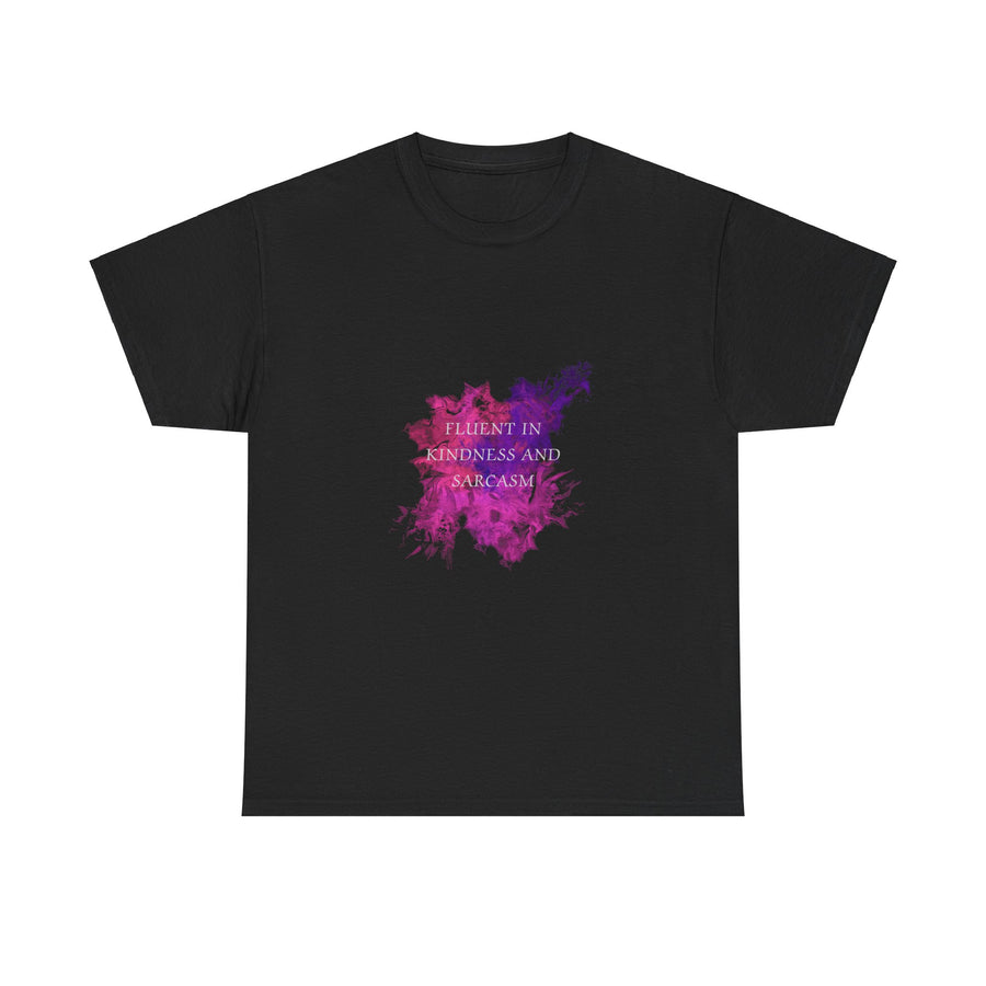 Unisex Heavy Cotton Tee-Fluent in Kindness and Sarcasm