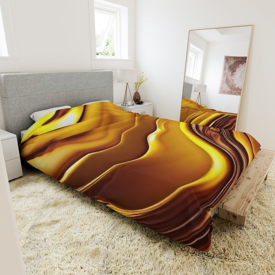 Duvet Cover-Gold