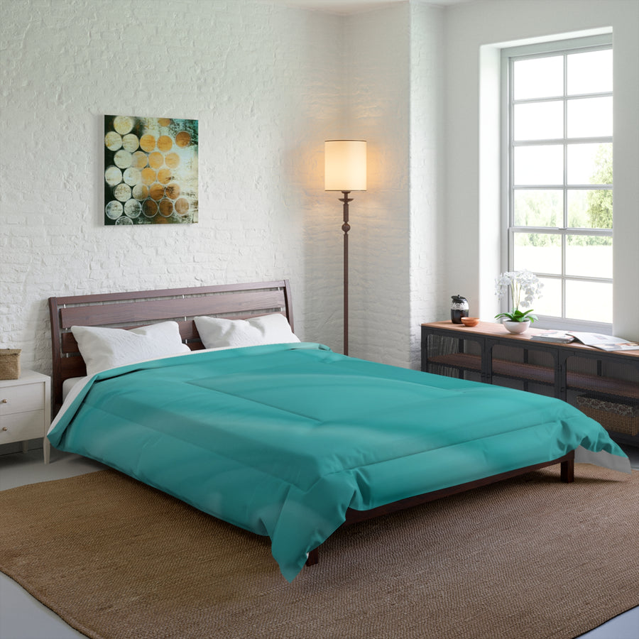Tranquil Waves Comforter – Soft Aqua Bedding for Ultimate Relaxation