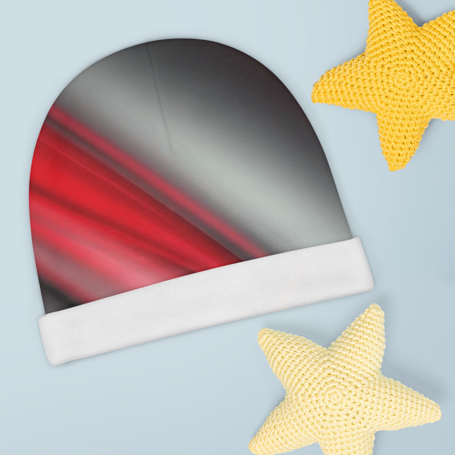 Baby Beanie Black, Red, & White