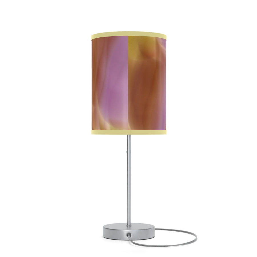 Pink, Orange  Gold Purple Abstract Artistic Table Lamp - Modern Home Decor