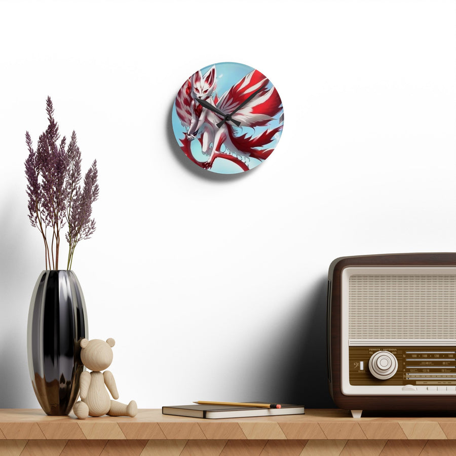 Acrylic Wall Clock-Kitsune