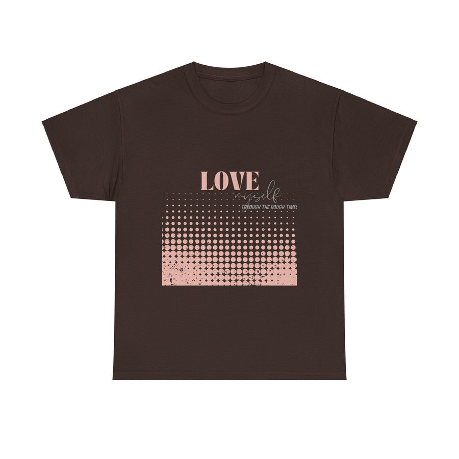 Unisex Heavy Cotton Tee-Love Myself through the Rough Times