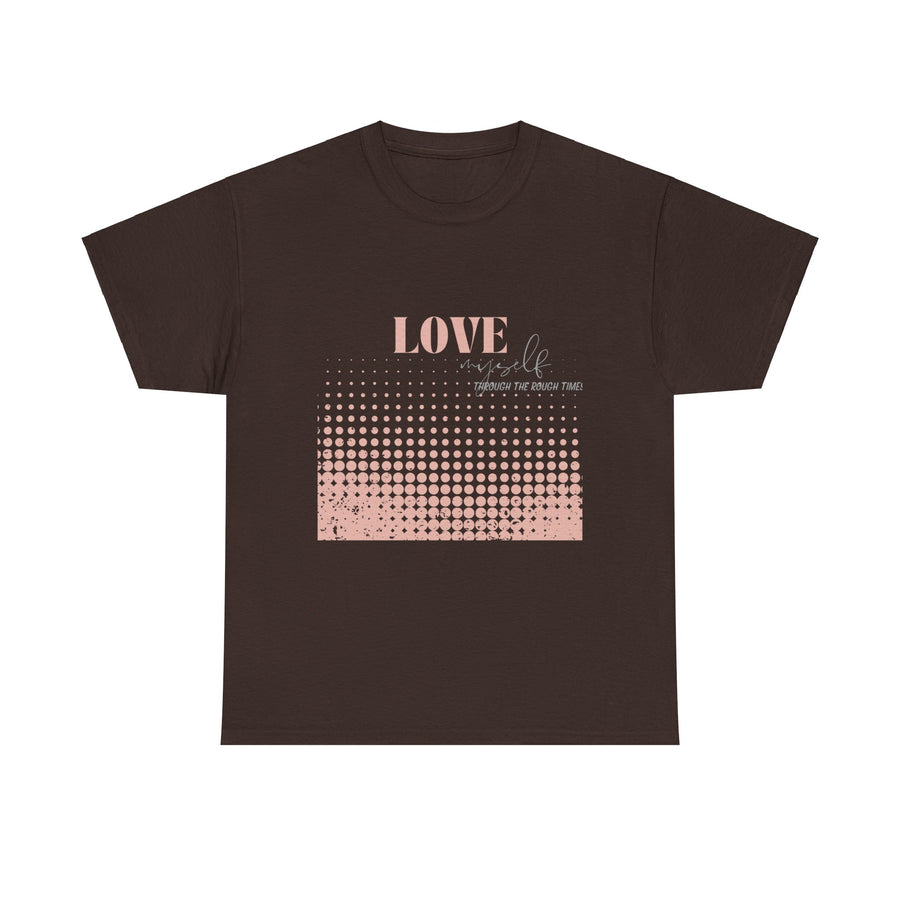 Unisex Heavy Cotton Tee-Love Myself through the Rough Times