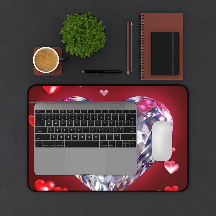 Desk Mat-Diamond Heart