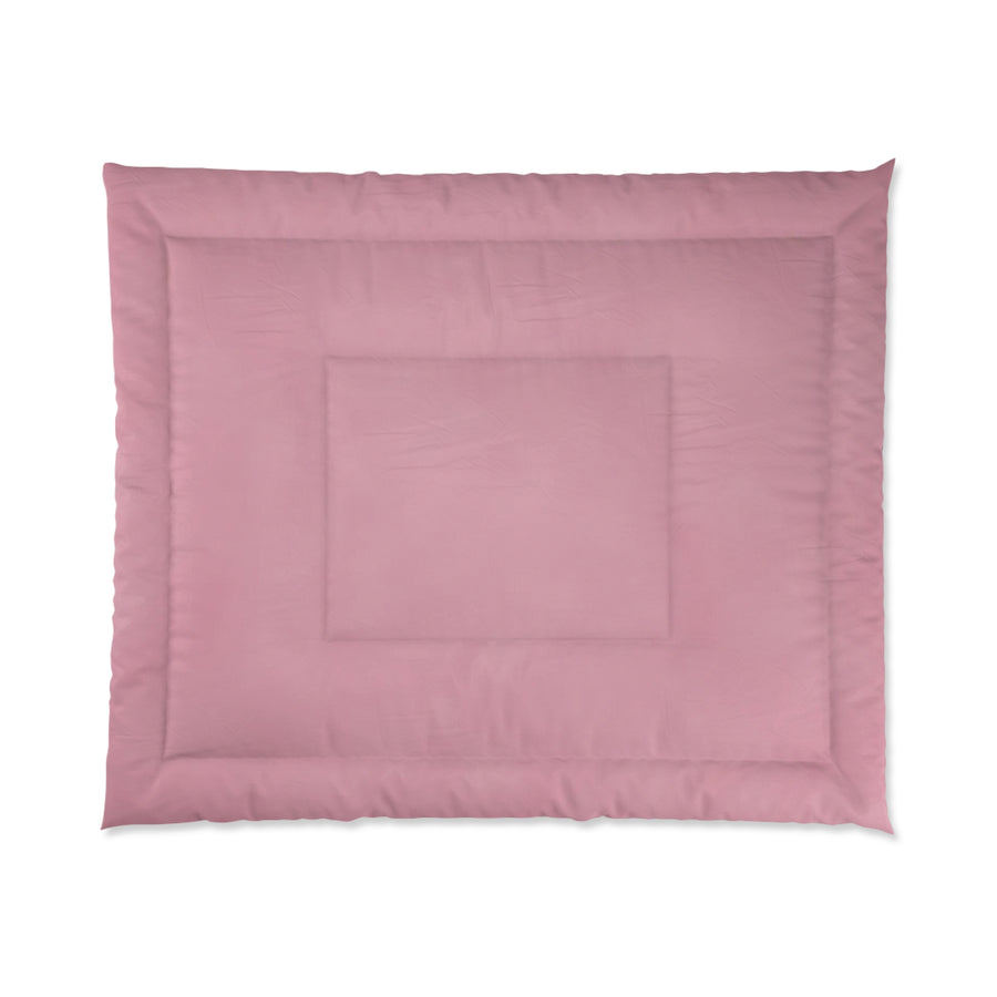 Cozy Blush Pink Comforter for a Serene Bedroom Retreat