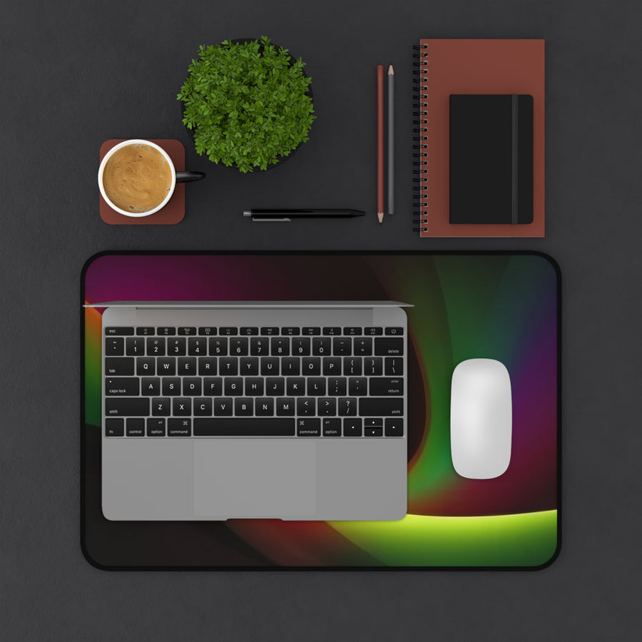 Desk Mat-Green, Gold, & Black
