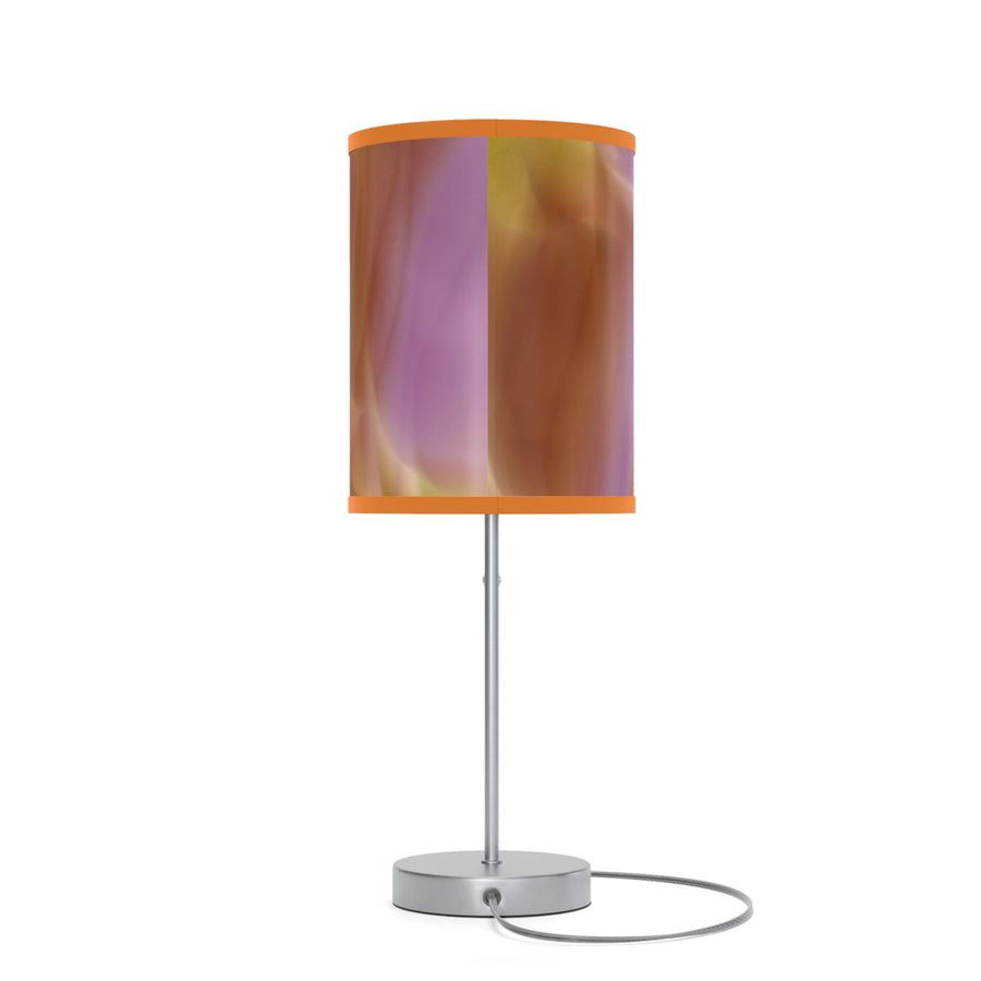 Pink, Orange  Gold Purple Abstract Artistic Table Lamp - Modern Home Decor