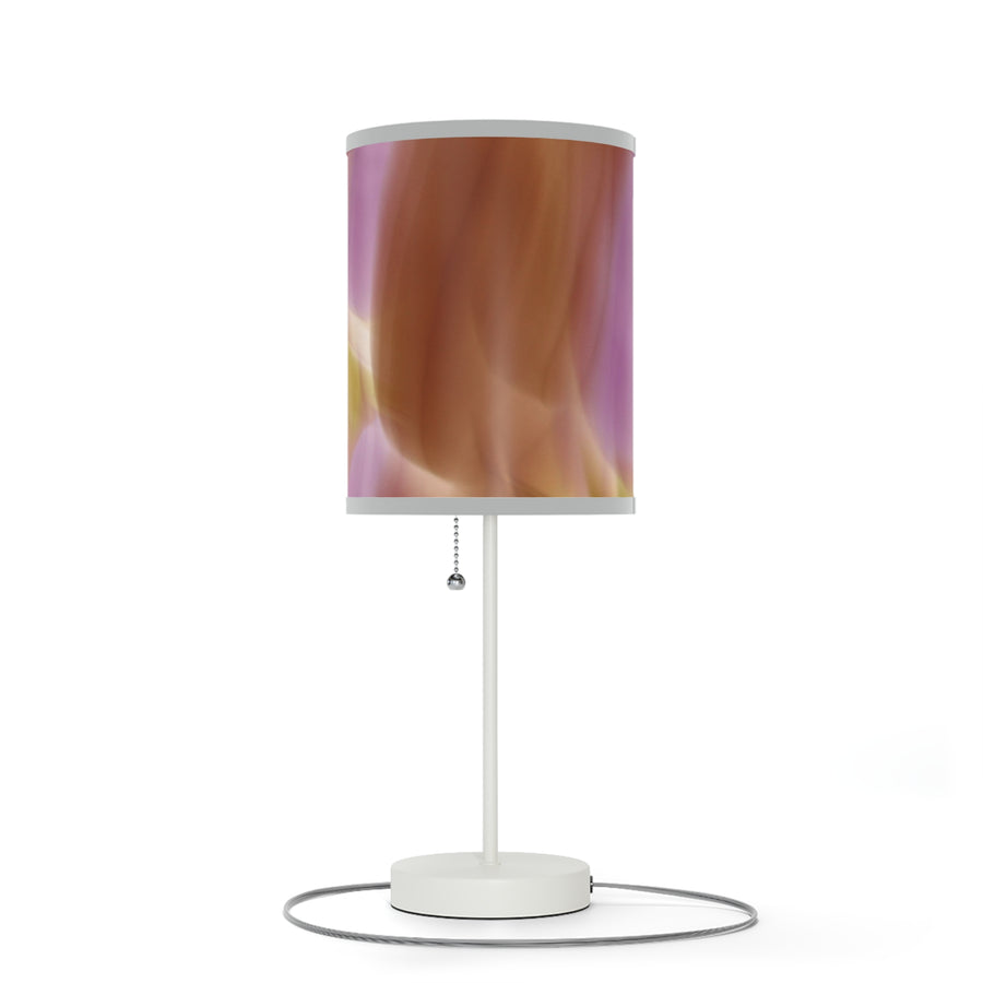 Pink, Orange  Gold Purple Abstract Artistic Table Lamp - Modern Home Decor