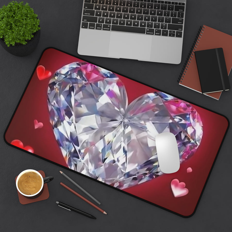Desk Mat-Diamond Heart