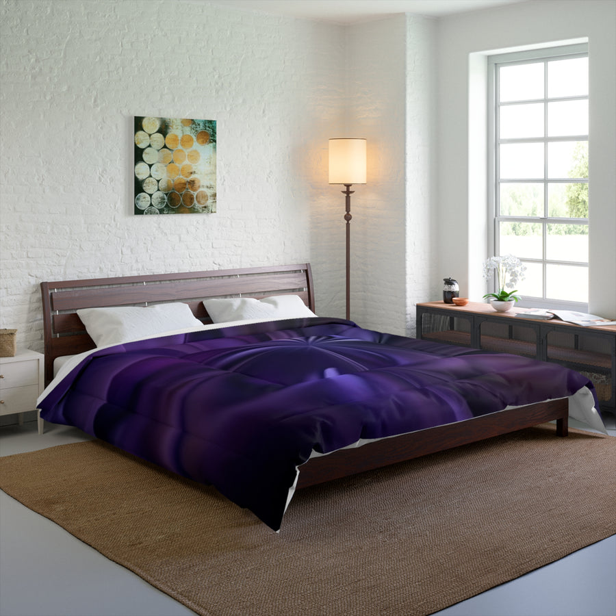 Mystical Purple Swirl Comforter - Cozy & Stylish Bedroom Decor for Relaxation