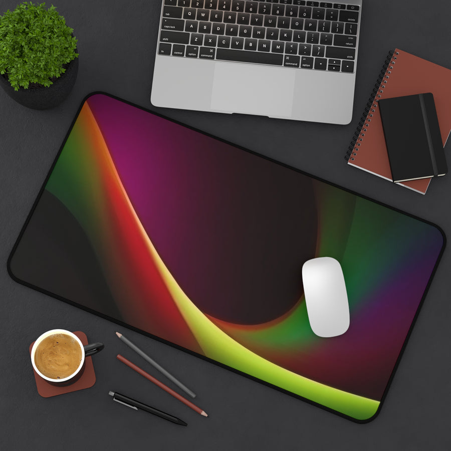 Desk Mat-Green, Gold, & Black