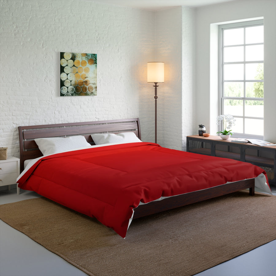 Cozy Red Comforter - Perfect for Warmth & Style