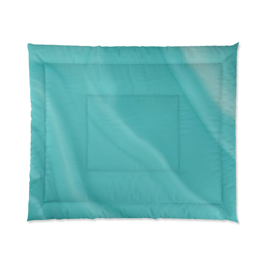 Tranquil Waves Comforter – Soft Aqua Bedding for Ultimate Relaxation