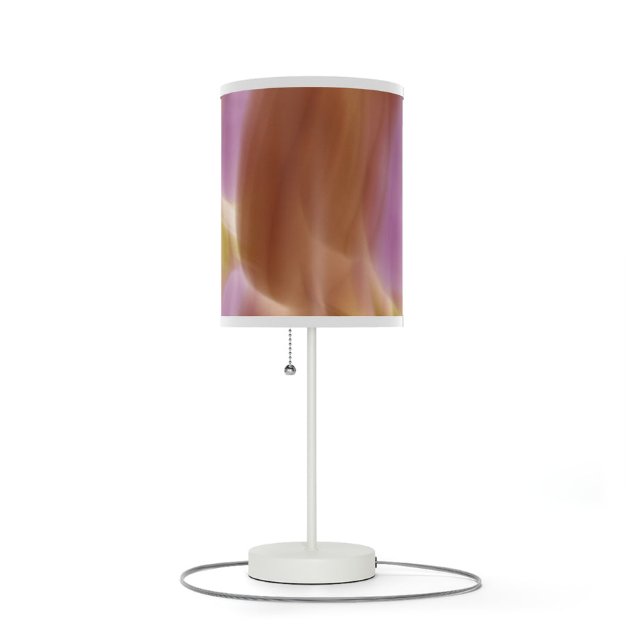 Pink, Orange  Gold Purple Abstract Artistic Table Lamp - Modern Home Decor