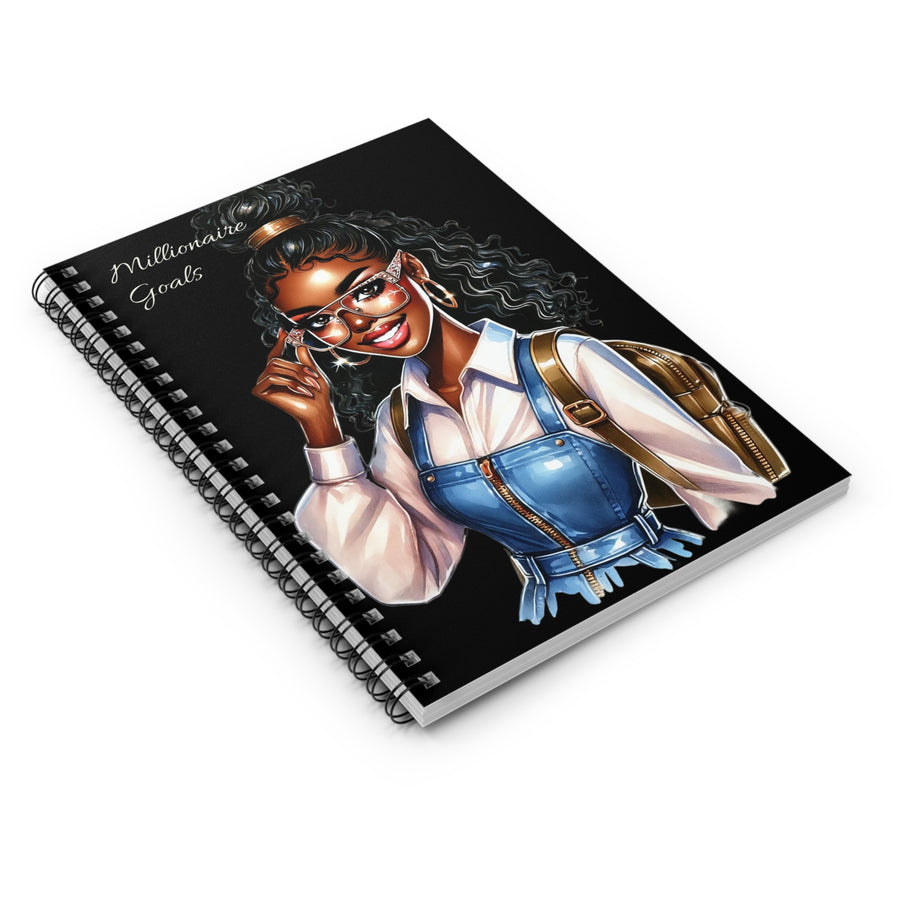 Motivational Spiral Notebook - Millionaire Goals