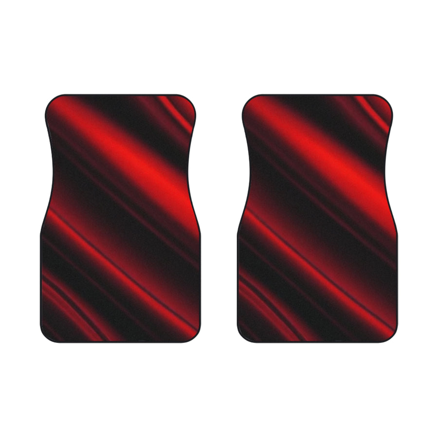 Car Mats (2x Front)-Red & Black