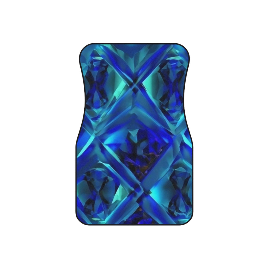 Car Mats (2x Front)- Blue Diamond