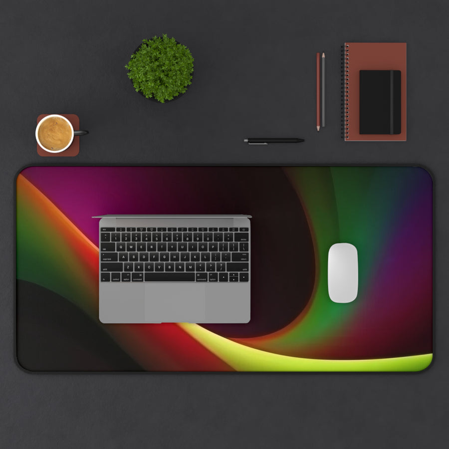 Desk Mat-Green, Gold, & Black