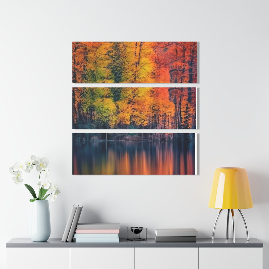Acrylic Prints (Triptych)- Fall Colors  Forest
