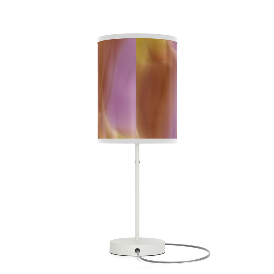 Pink, Orange  Gold Purple Abstract Artistic Table Lamp - Modern Home Decor