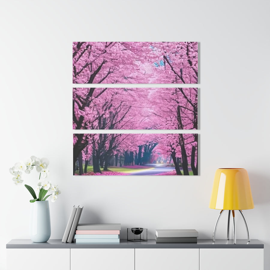 Acrylic Prints (Triptych)-Pink Forest